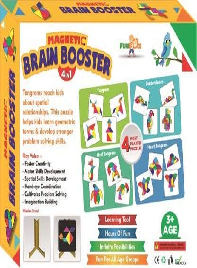 Negi Magnetic Brain Booster 4 in 1 Puzzle Game Includes Tangram,Pentominoes,Oval Tangram and Heart Tangram - Image 2